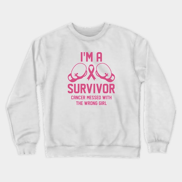 Cancer Survivor Crewneck Sweatshirt by CreativeJourney